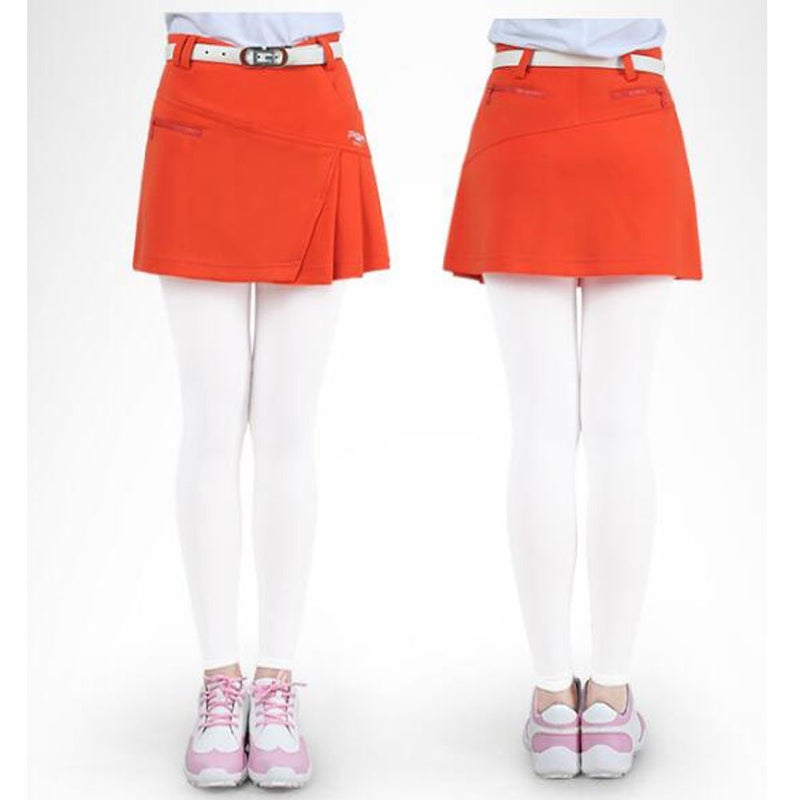 thefancypumpkin 9/10 Sun Protection Golf Pants Cool Ice Silk Stocking Sport Leggings-White - Image 2